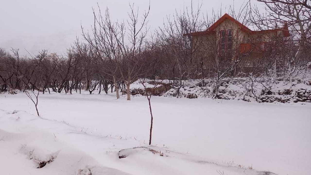 بارش برف در ارتفاعات استان سمنان