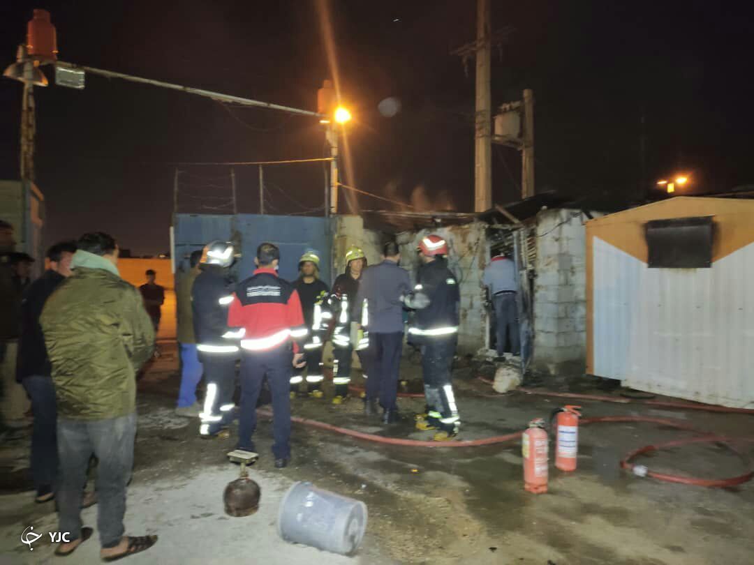 جلوگیری از فاجعه‌ای بزرگ در آتش سوزی کارگاه غیر مجاز گاز  LPG