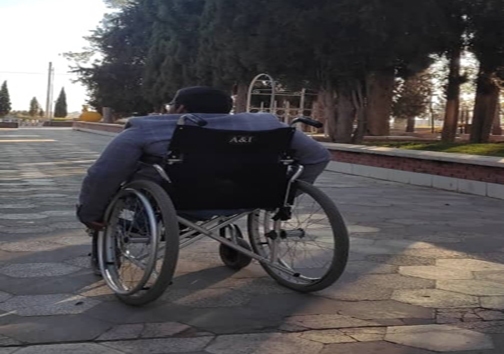 قاسم حیدری معلول تعمیر کار