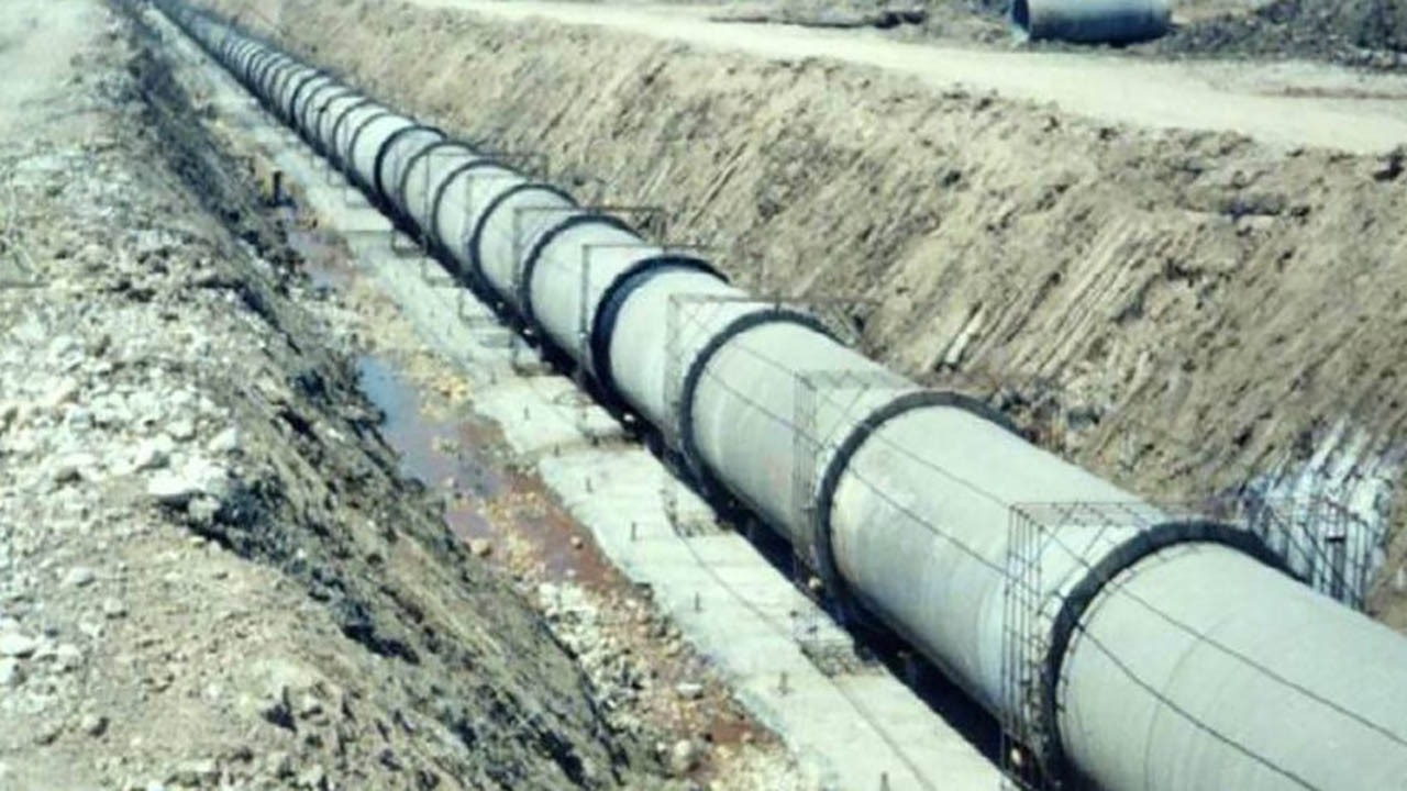 اجرای فاز اول انتقال فاضلاب روستای سراب قامیش به تصفیه خانه سنندج