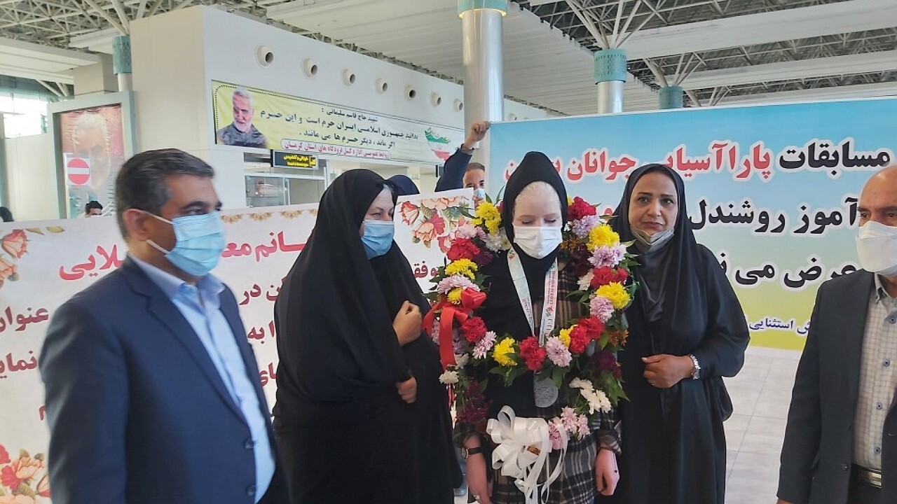 آیین استقبال از نایب قهرمان مسابقات پاراآسیایی بحرین در کرمان