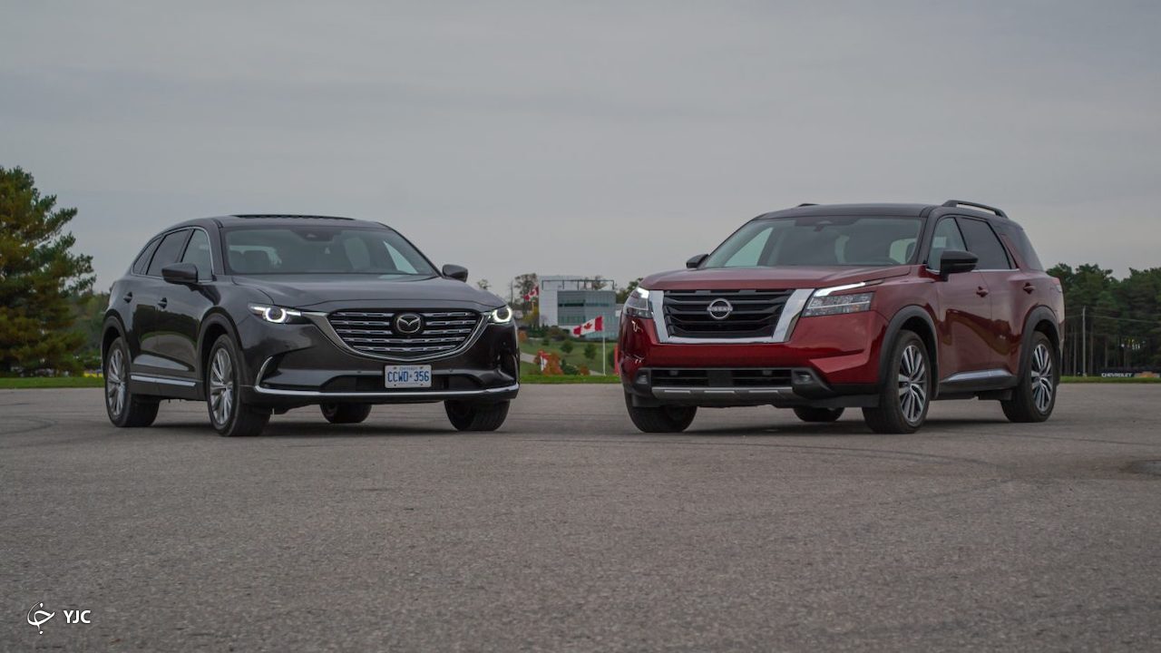 بررسی عملکرد نیسان پت‌فایندر و مزدا CX-9 + فیلم