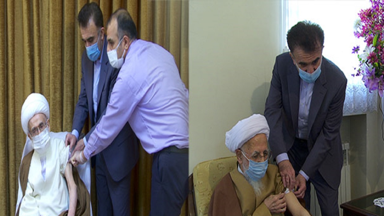 مراجع تقلید و علمای قم دُز سوم واکسن کرونا را دریافت کردند