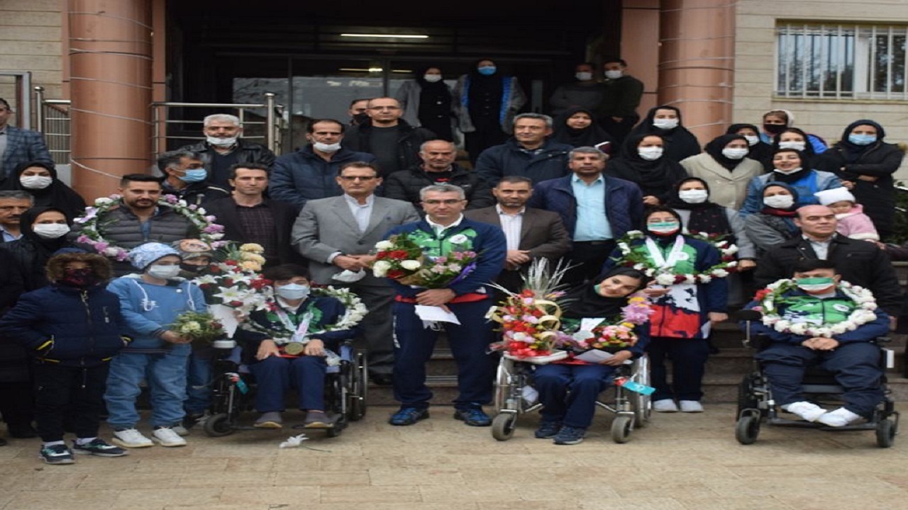 استقبال از مدال‌آوران مسابقات پاراآسیایی بحرین در زنجان