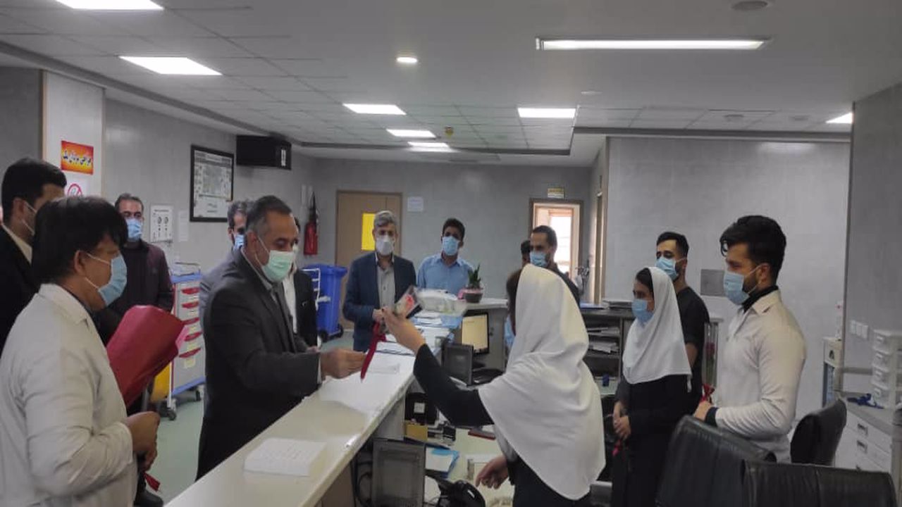 حضور رئیس کل دادگستری و دادستان مرکز استان در بیمارستان ۵ آذر گرگان