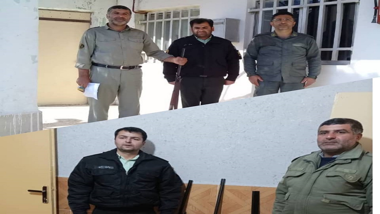 کشف و ضبط ۵ قبضه سلاح شکاری در سیاهکل