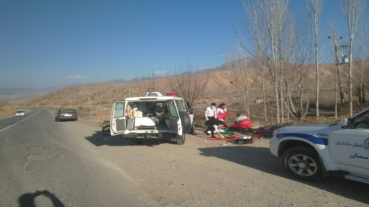 امدادرسانی به ۴ مصدوم حوادث دراستان سمنان