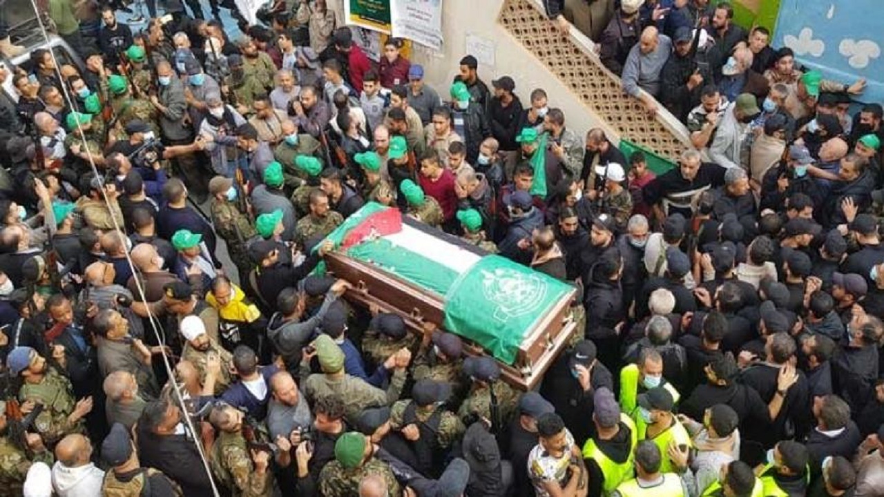 دست کم ۴ شهید در پی تیراندازی در مراسم تشییع شهید انفجار اردوگاه فلسطینی