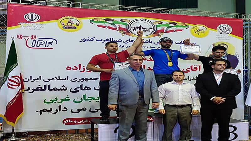 درخشش ورزشکار مهابادی در مسابقات پرورش اندام شمال غرب کشور