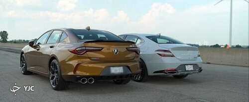 مقایسه آکورا TLX Type S در مقابل جنسیس G70 + فیلم