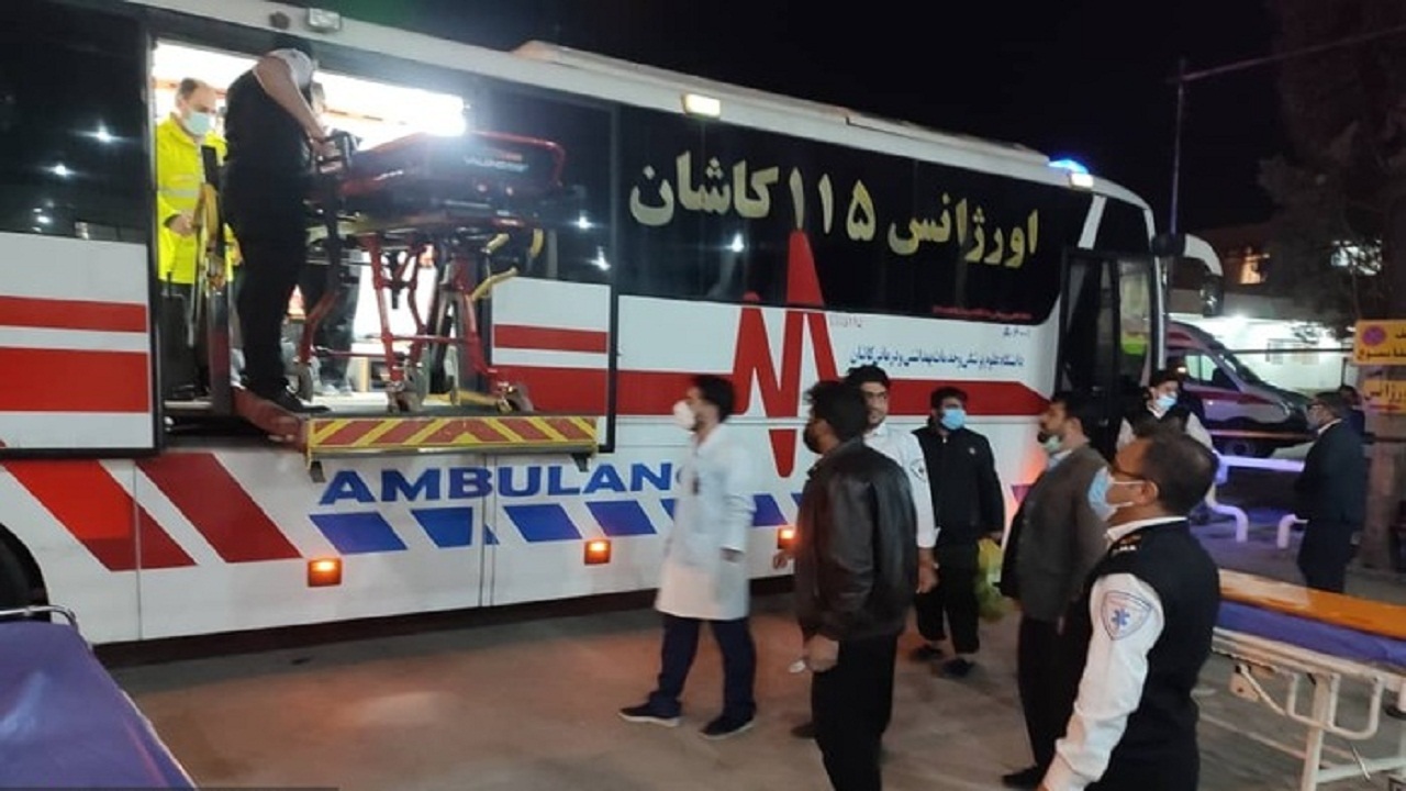 انتقال مصدومان اتوبوس دهدشت_ تهران به یاسوج