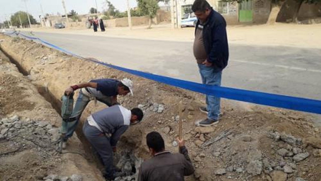 توسعه و اصلاح ۵۷۰ متر شبکه آب در شهر ایلام
