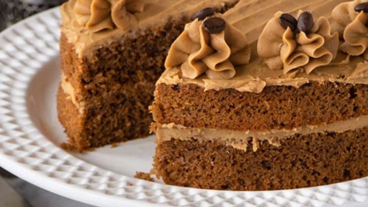 کیک دو لایه با قهوه + طرز تهیه