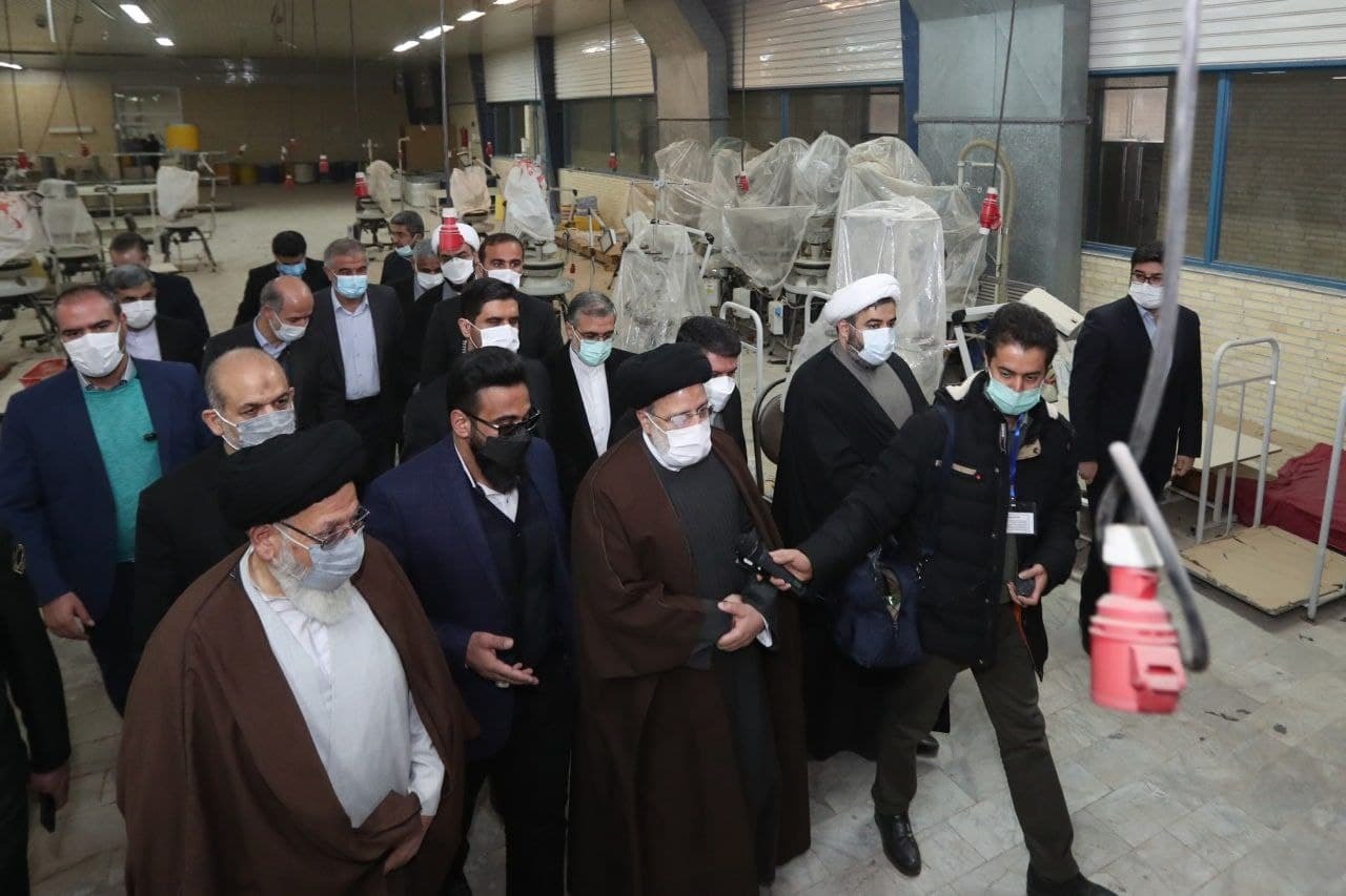 بازدید رئیس جمهور از کارخانه ریسندگی خوش ریس 