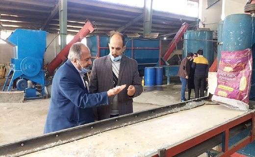 مانع زدایی واحد بازیافت پلاستیک با ورود سازمان بسیج مهندسین صنعتی کردستان
