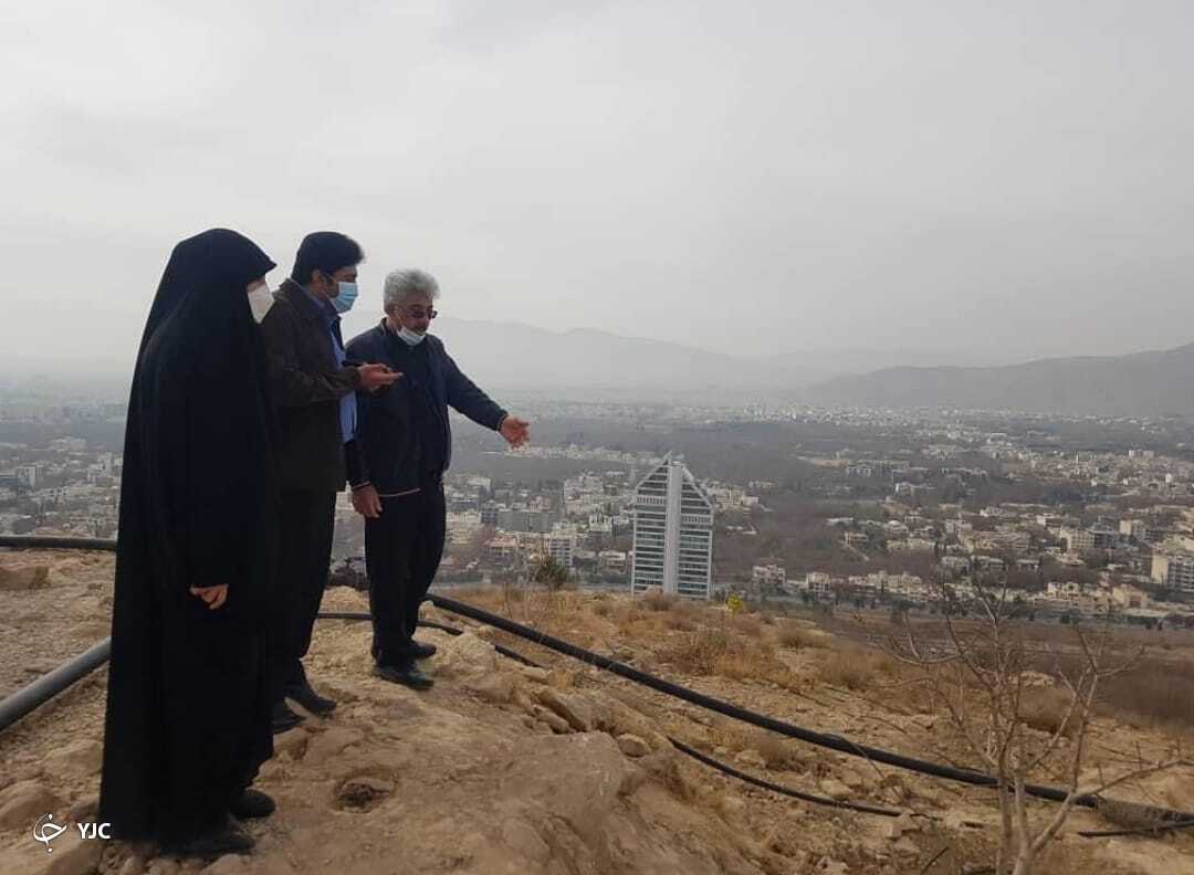 توسعه فضای سبز پارک کوهستانی قندیلی شیراز