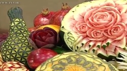 میوه آرایی برای شب یلدا + فیلم