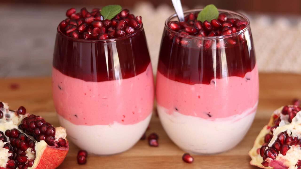 طرز تهیه کرم انار برای شب یلدا + فیلم