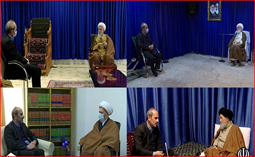 دیدار رئیس رسانه ملی با مراجع عظام تقلید