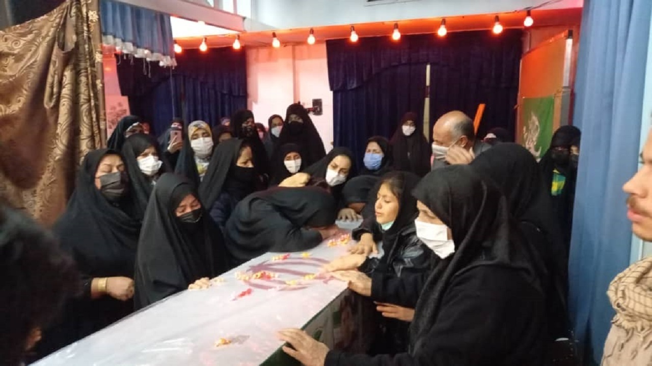 وداع با پیکر مطهر شهید مدافع وطن مهدی محرم