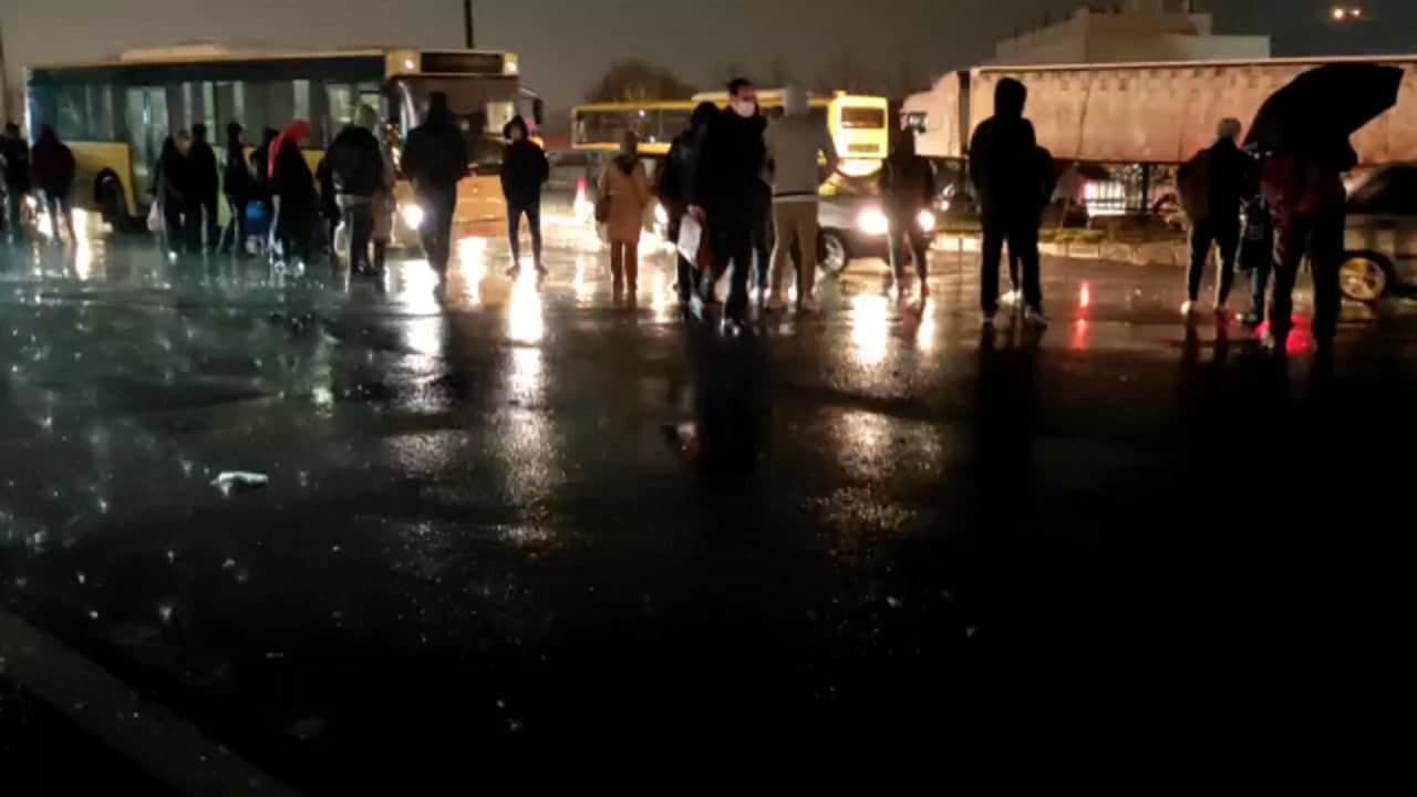معطلی شهروندان البرزی با بارش باران شدید + فیلم