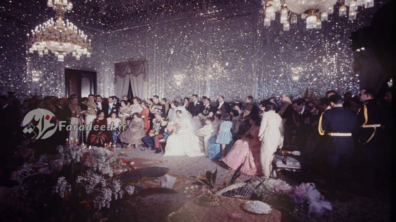 عروسی گران قیمت فرح پهلوی در شب یلدا + عکس و سند