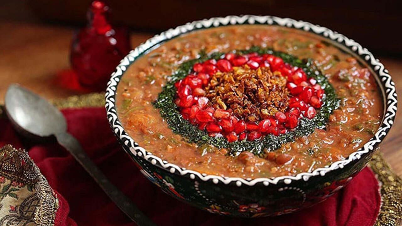 طرز تهیه آش انار + فیلم