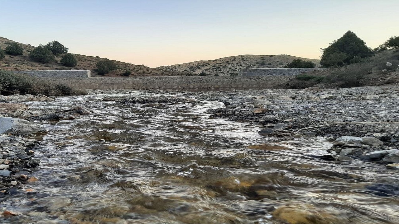 بند سنگ و ملات حوضه آبخیز سورخان شاهرود احداث شد