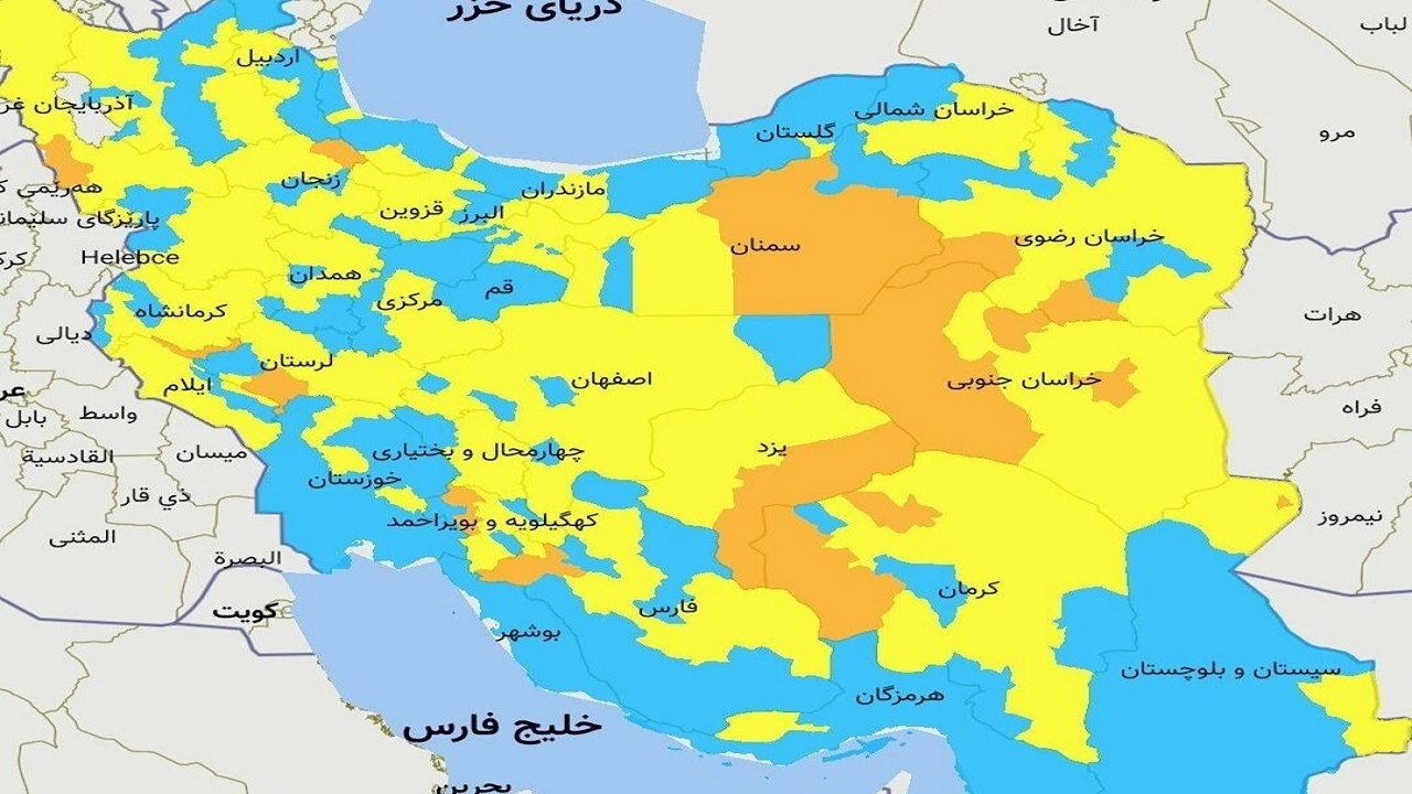 بهبود وضعیت رنگبندی کرونایی در استان سمنان