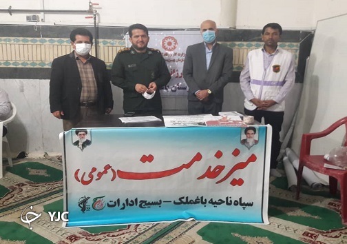 برپایی میز خدمت به منظور پاسخگویی بدون واسطه به مطالبات شهروندان در باغملک