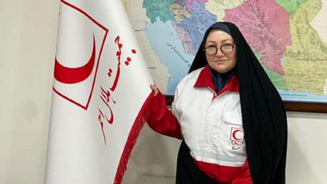 همسر شهید هسته‌ای مسعود علی‌محمدی سفیر صلح هلال‌احمر شد