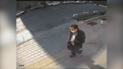 تصادف چهار ماشین سنگین با یکدیگر + فیلم