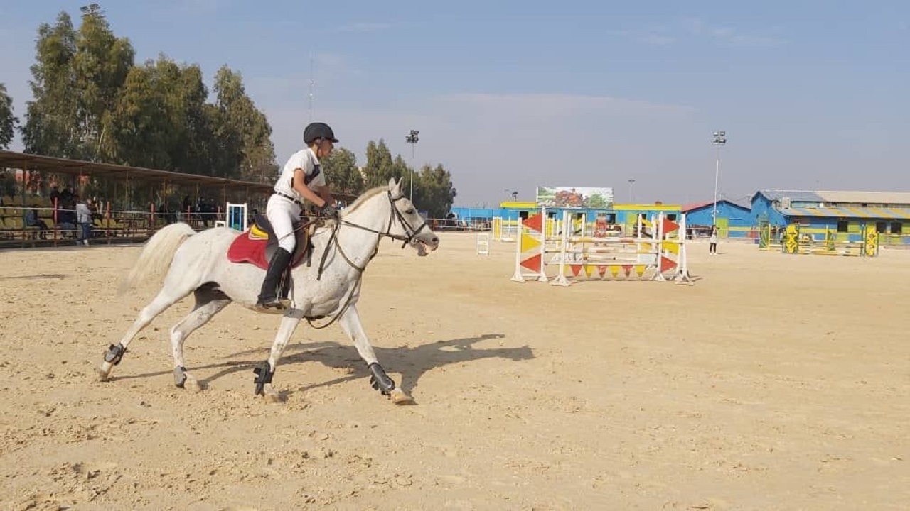 مسابقات سوارکاری پرش استان قم برگزار شد