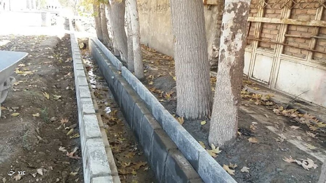 ساخت نهر در خیابان ششم غربی آق تپه