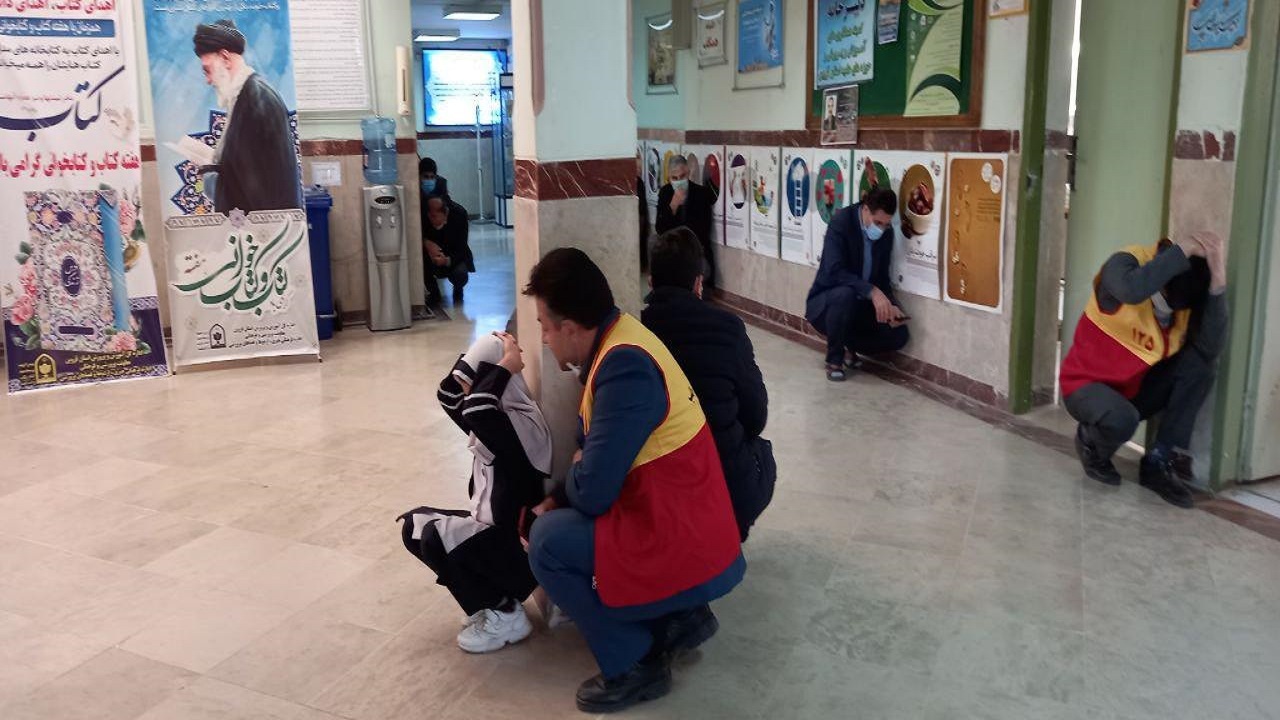 برگزاری مانور زلزله در قزوین
