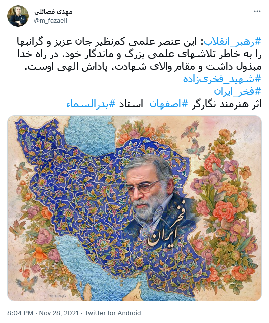 توئیت فضائلی