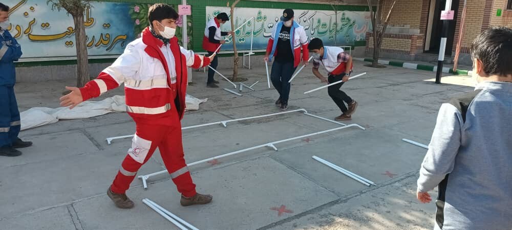 مانور زلزله در مدارس شهرستان های خراسان رضوی