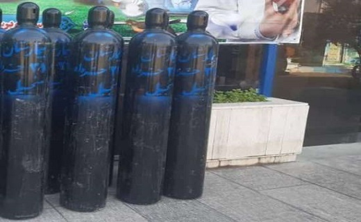 اهدای ۶ عدد کپسول اکسیژن به بیمارستان منجیل