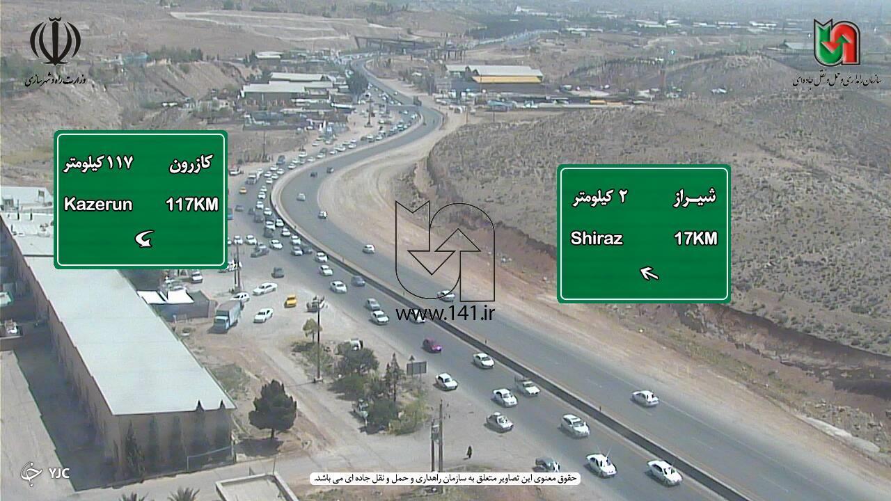 بازگشت مسافران نوروزی ترافیک محورهای اصلی را سنگین کرده است