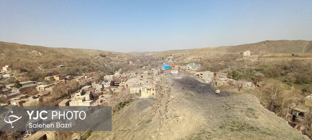 نمای روستای نغندر از بالا