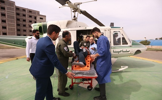 واژگونی پراید در محور لنگرود به ورجان بالگرد اورژانس را به پرواز درآورد