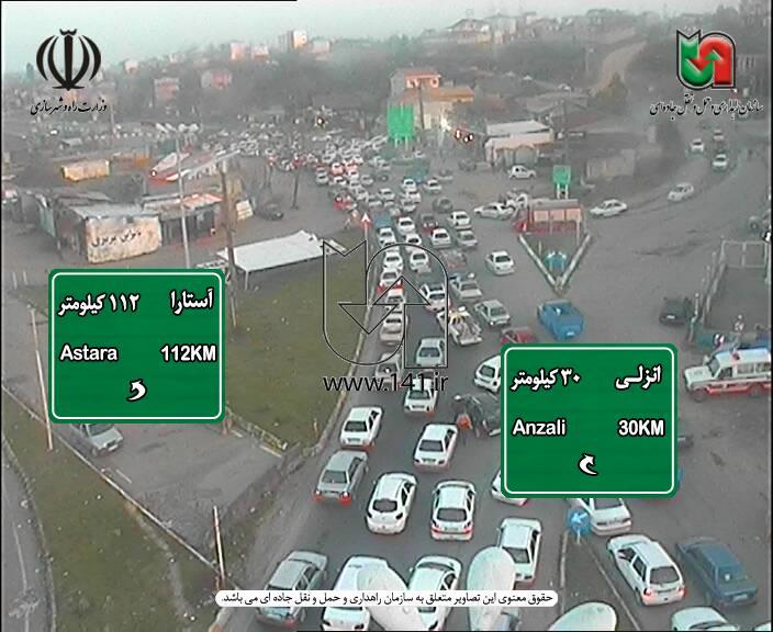 ترافیک در محور&zwnj;های آستارا - اردبیل و کرج - چالوس