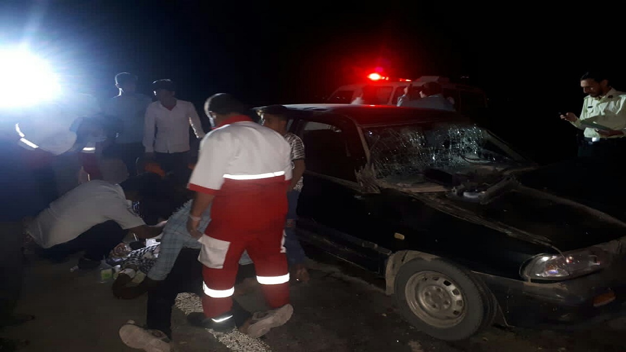 برخورد پراید با لودر درشهداد ۴ مصدوم برجای گذاشت