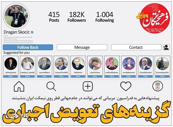 صفحه نخست روزنامه&zwnj;ها - دوشنبه ۱۵ فروردین