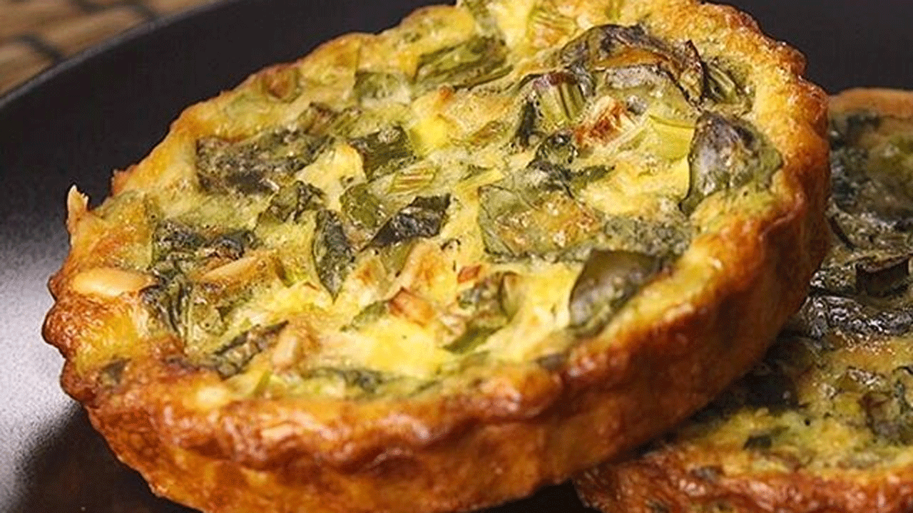 طرز تهیه تارت سبزیجات + فیلم