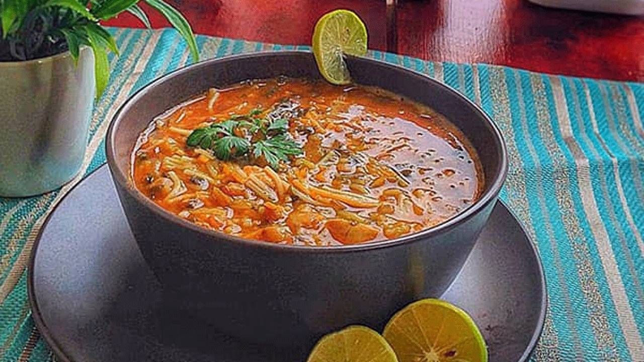 طرز تهیه سوپ رشته و سبزیجات + فیلم