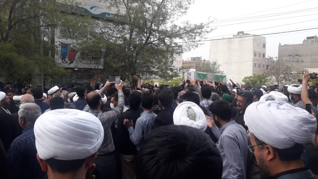 پیکر شهید حادثه تروریستی حرم مطهر رضوی در خواف تشییع شد