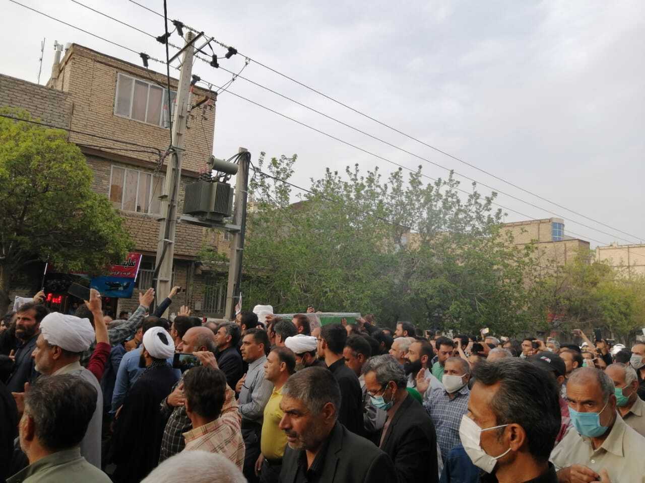 پیکر شهید حادثه تروریستی حرم مطهر رضوی در خواف تشییع شد