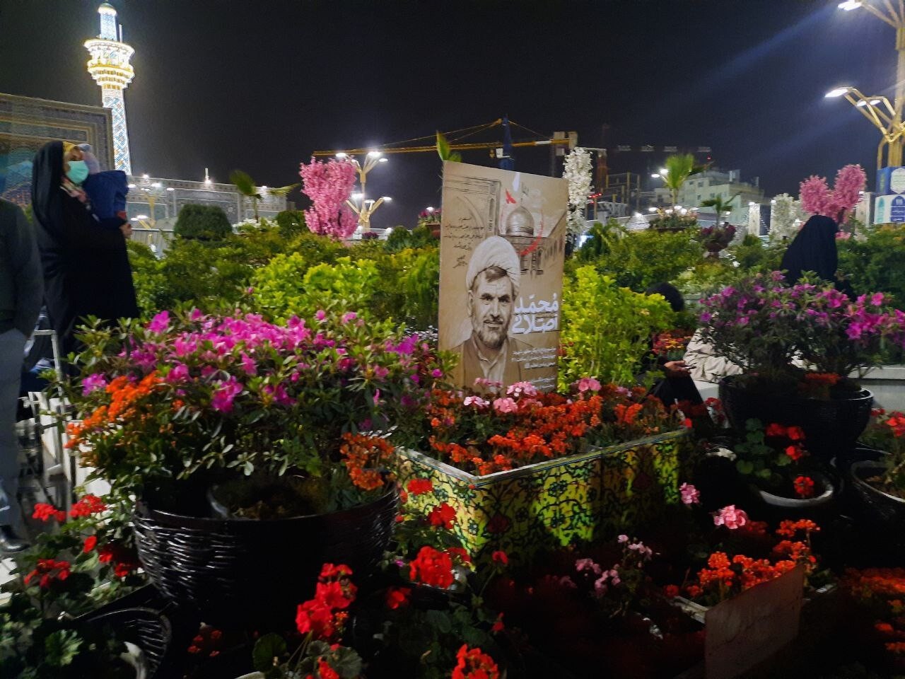 مراسم وداع با پیکر حجت الاسلام شهید اصلانی در حرم مطهر رضوی