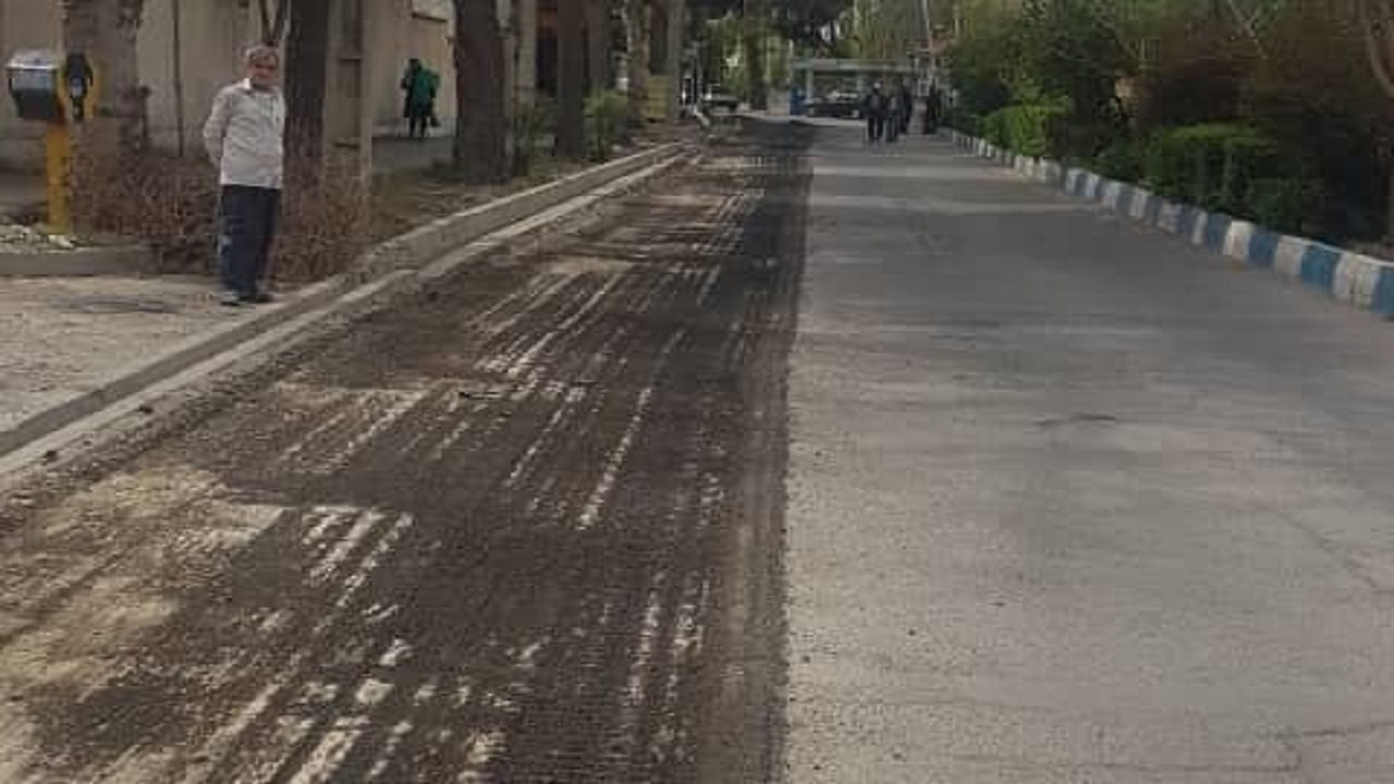 ۱۲ هزار متر مربع از معابر کرج آسفالت شد
